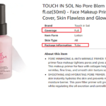 1. TOUCH IN SOL No Pore Blem Primer